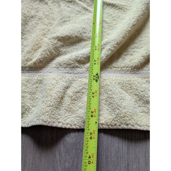 Vintage Yellow Cotton Bath Towel By Consul Super Savage Retro Home Décor - Picture 6 of 7